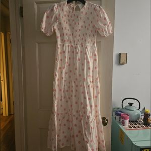 Petal & Pup White and Pink Gasal Dress